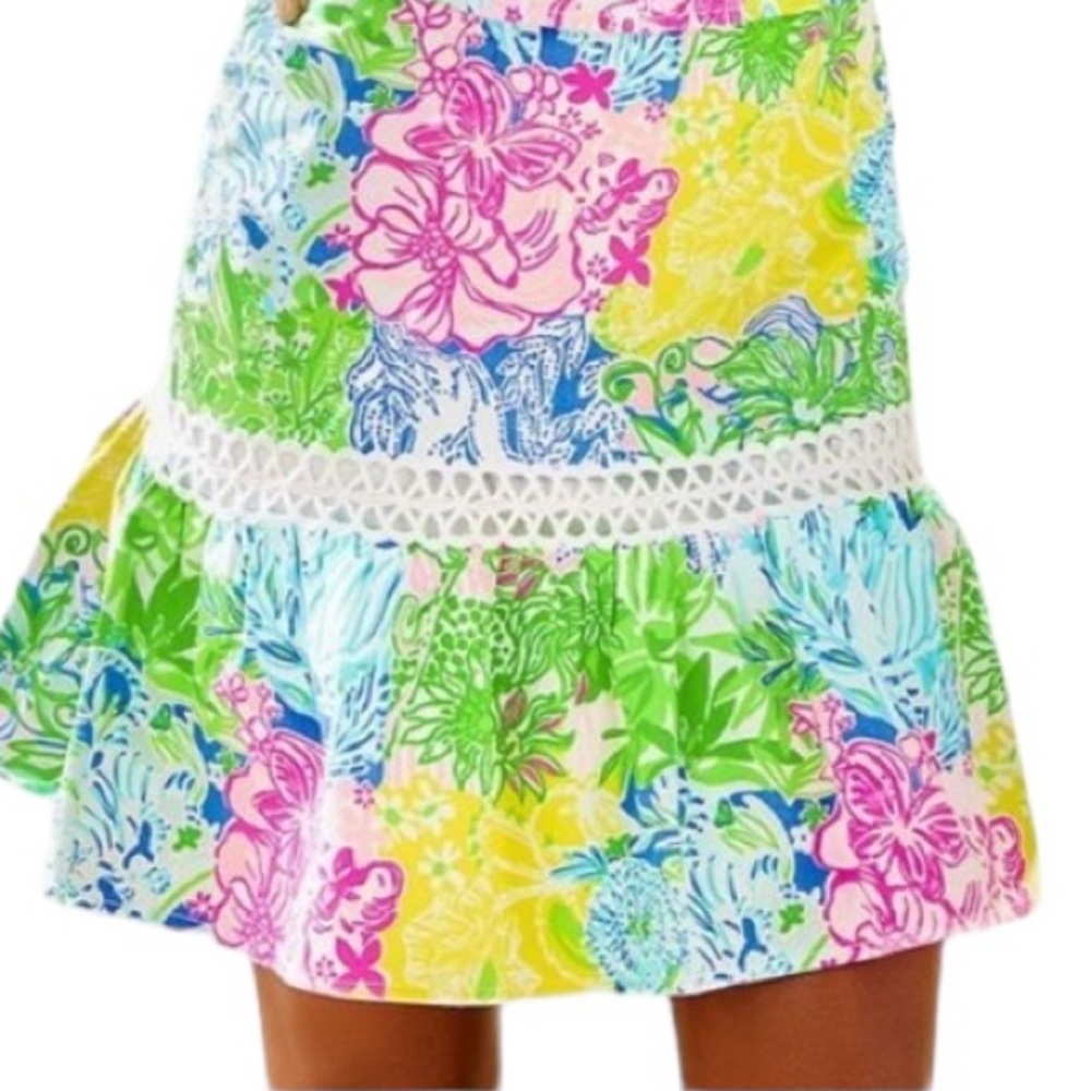 Lilly Pulitzer Jan Colorful Skirt in Cheek to Cheek - Size 2